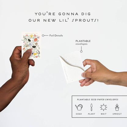 Wildly In Love Sprout - Love + Friendship Mini Greeting Card