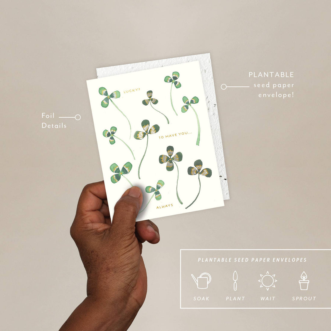 Lucky Me - Love + Friendship Card