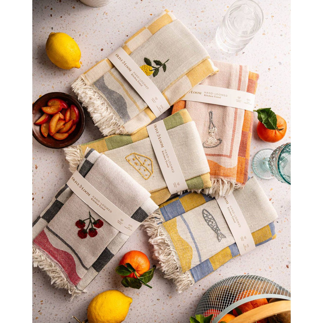 Hand Stitched Kitchen Towel