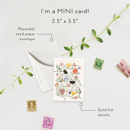 Wildly In Love Sprout - Love + Friendship Mini Greeting Card