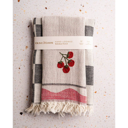 Tomato - Hand Stitched Kitchen Towel