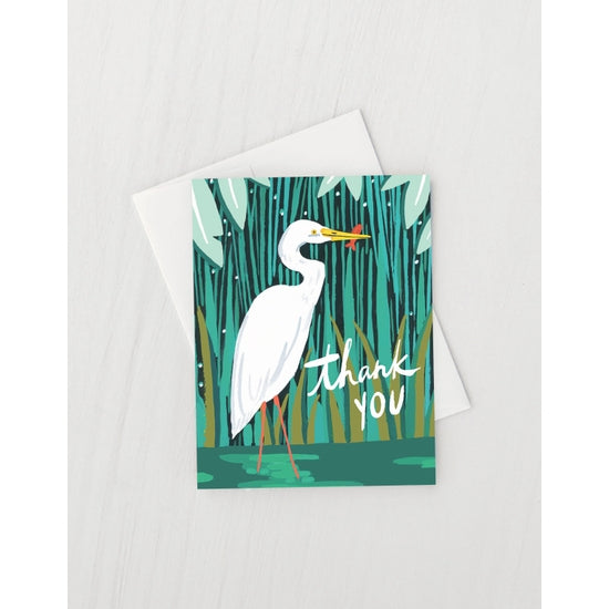 Egret Thank You Card