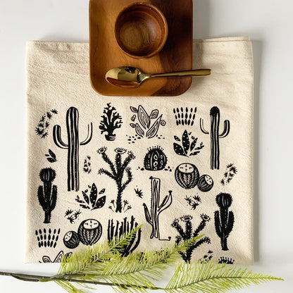 Desert Cactus Tea Towel