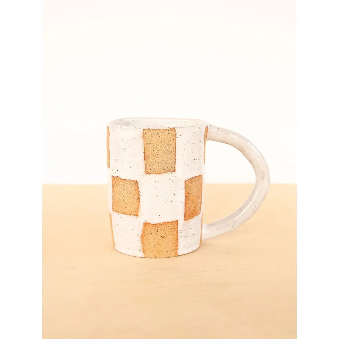 Checkerboard Ceramic Mug