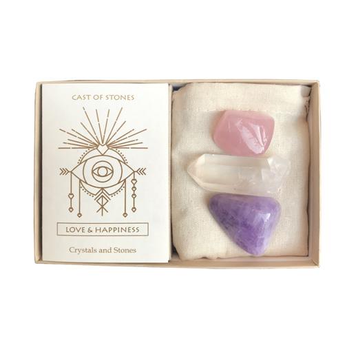 LOVE AND HAPPINESS STONE SET