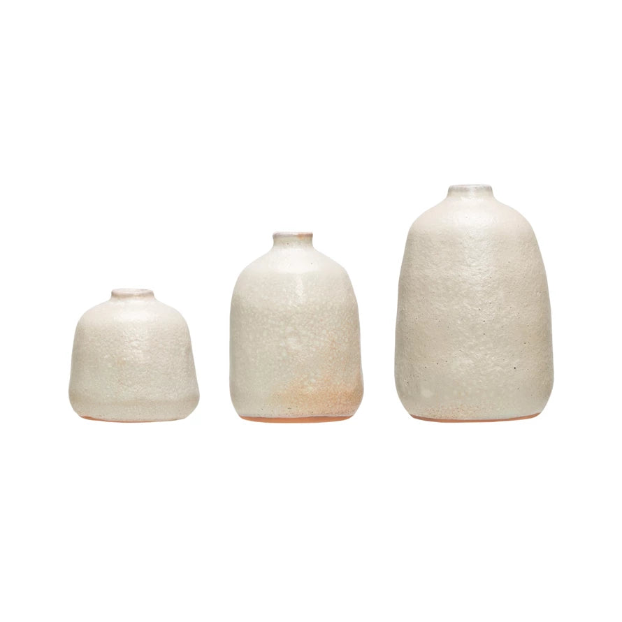 Terracotta Bud Vase with Sand Finish