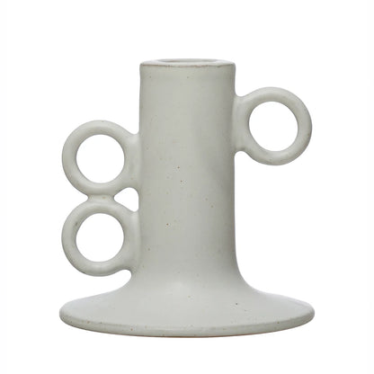 Stoneware Taper Candleholder