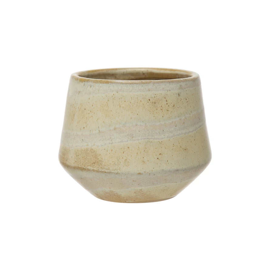 Reactive Glaze Stoneware Planter