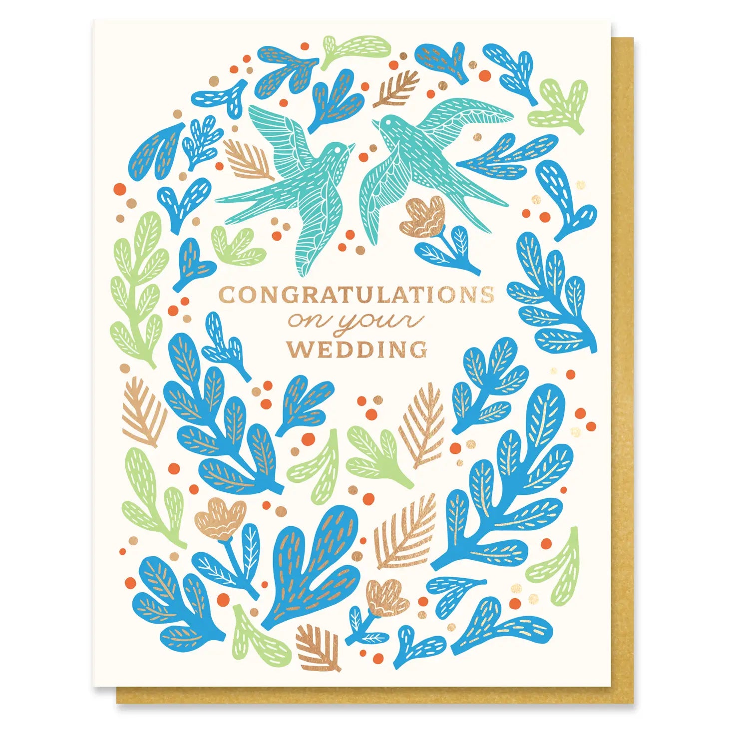 Bird Wedding Congrats Card